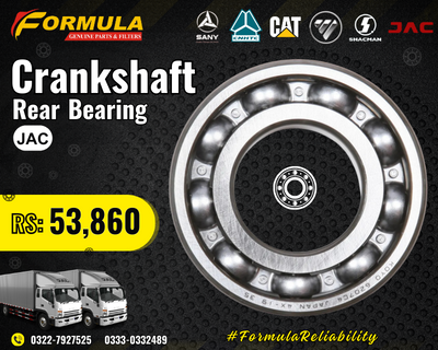 Bear the New Crankshaft Rear Bearing JAC in Formula!!!